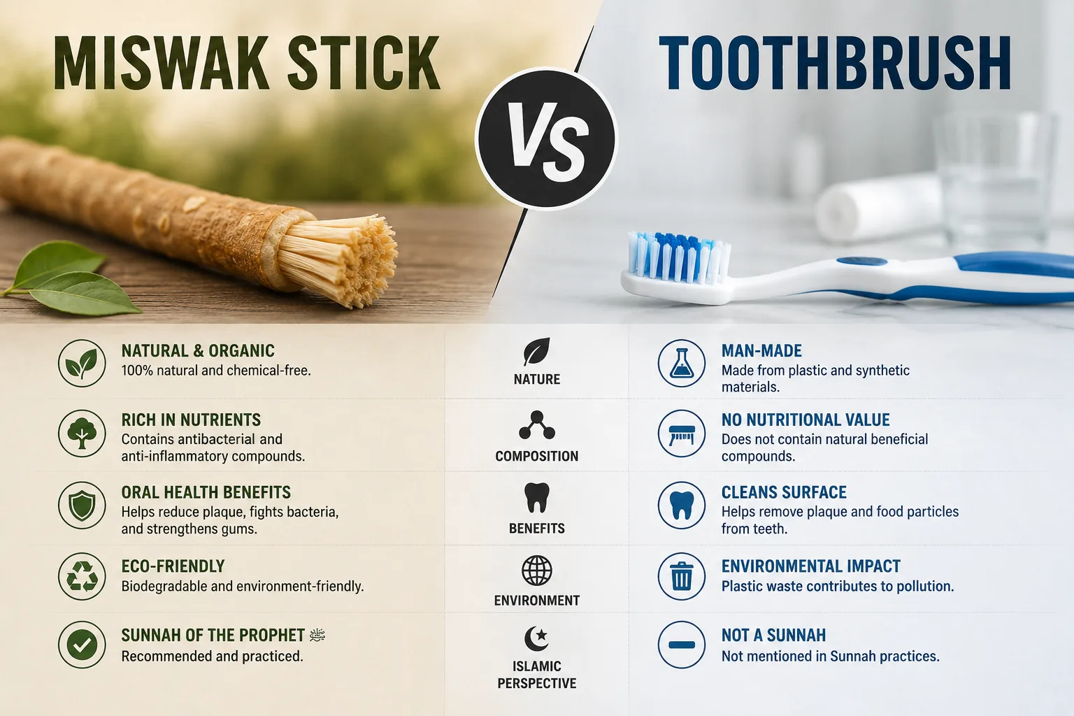 Miswak vs Toothbrush: Which Is Better for Teeth? - Miswak.in